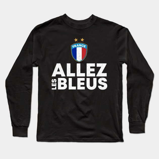 France, Allez Les Bleus Long Sleeve T-Shirt by zeno27